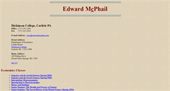 Desktop Screenshot of edwardmcphail.com