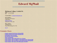 Tablet Screenshot of edwardmcphail.com